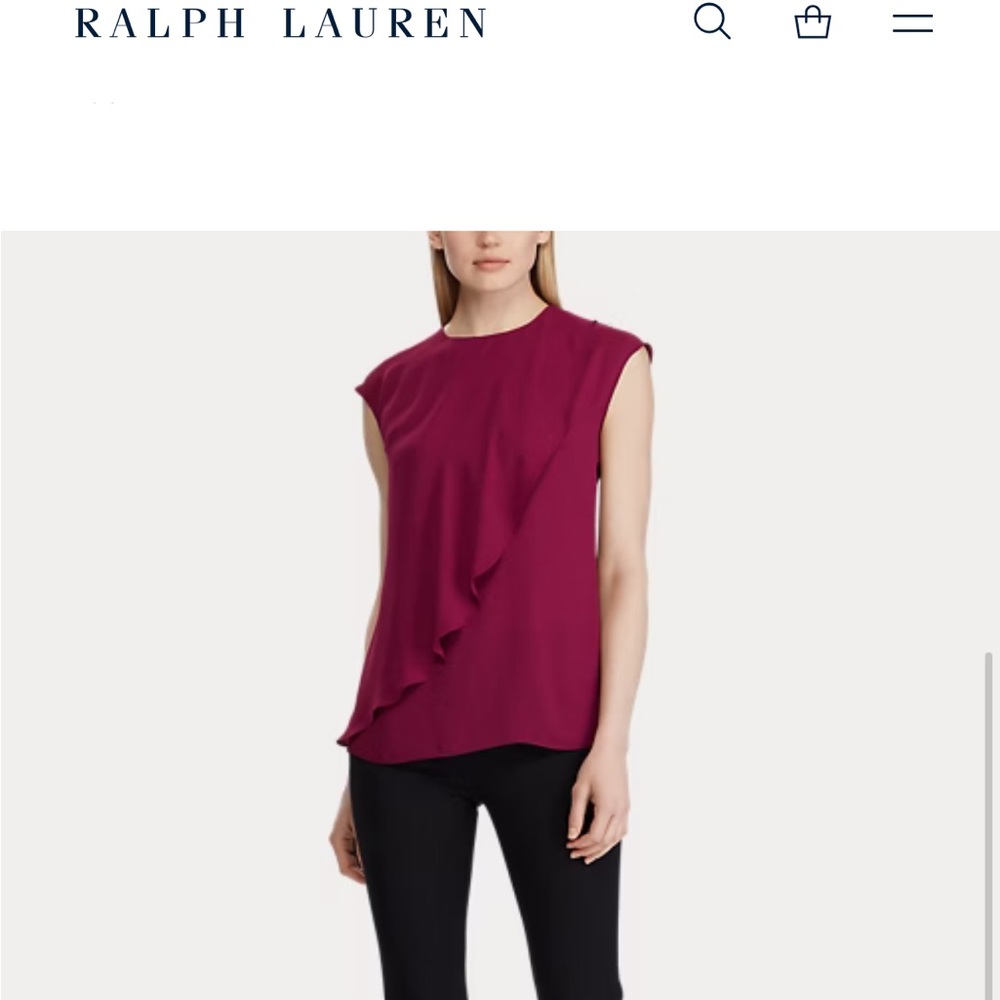 Ralph Lauren Magenta Blouse
